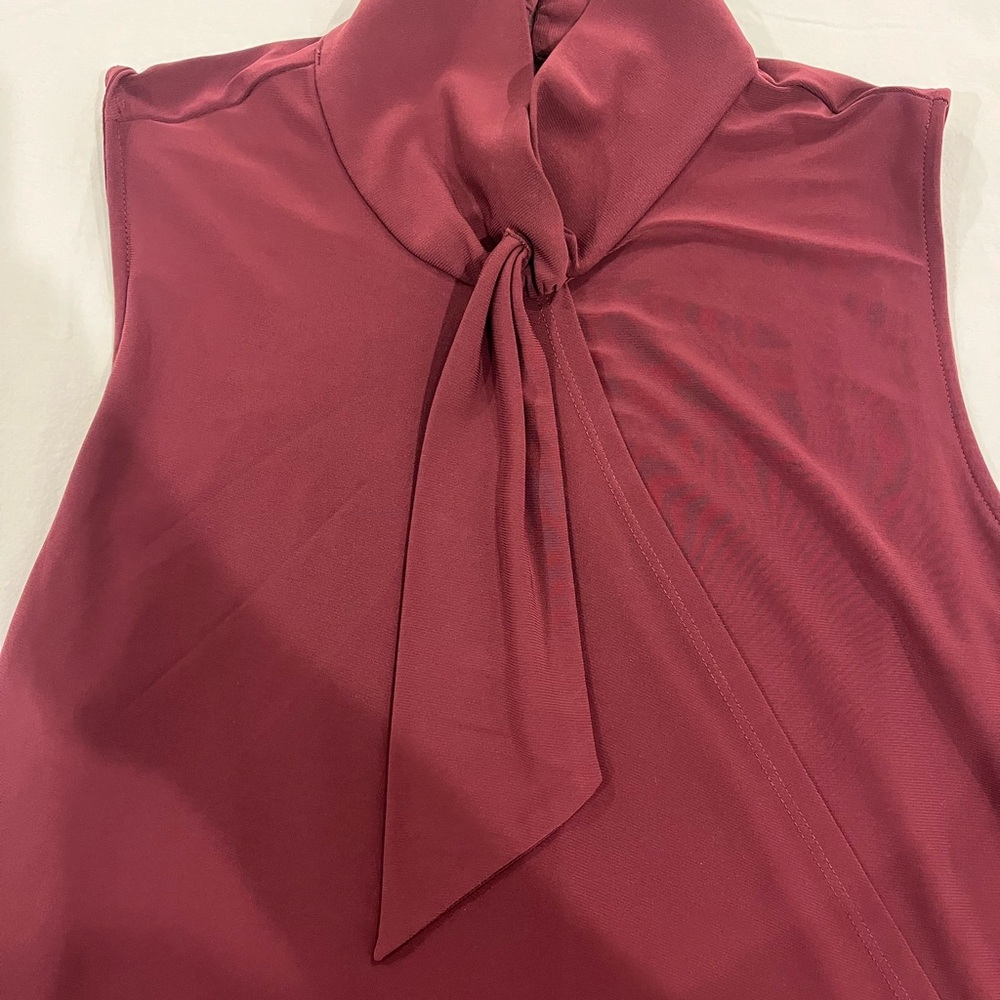 White House Black Market Deep Red Top